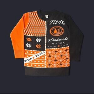 Tito's Vodka Sweater XS Ugly Christmas Holiday Austin Texas TX